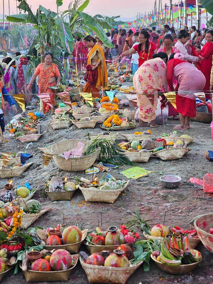 उदयपुरमा छठ धुमधाम  