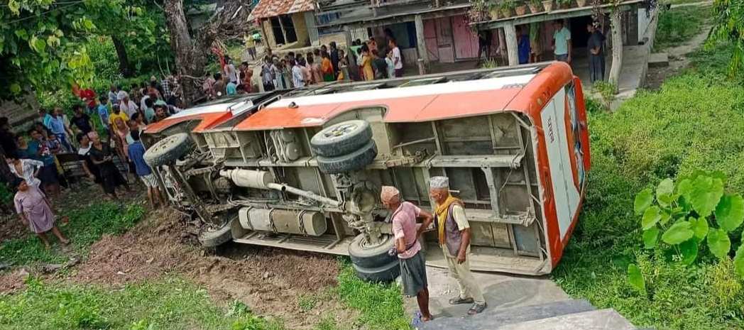 उदयपुरकी एक युवति सप्तरीमा बस दुर्घटनामाःनिधन