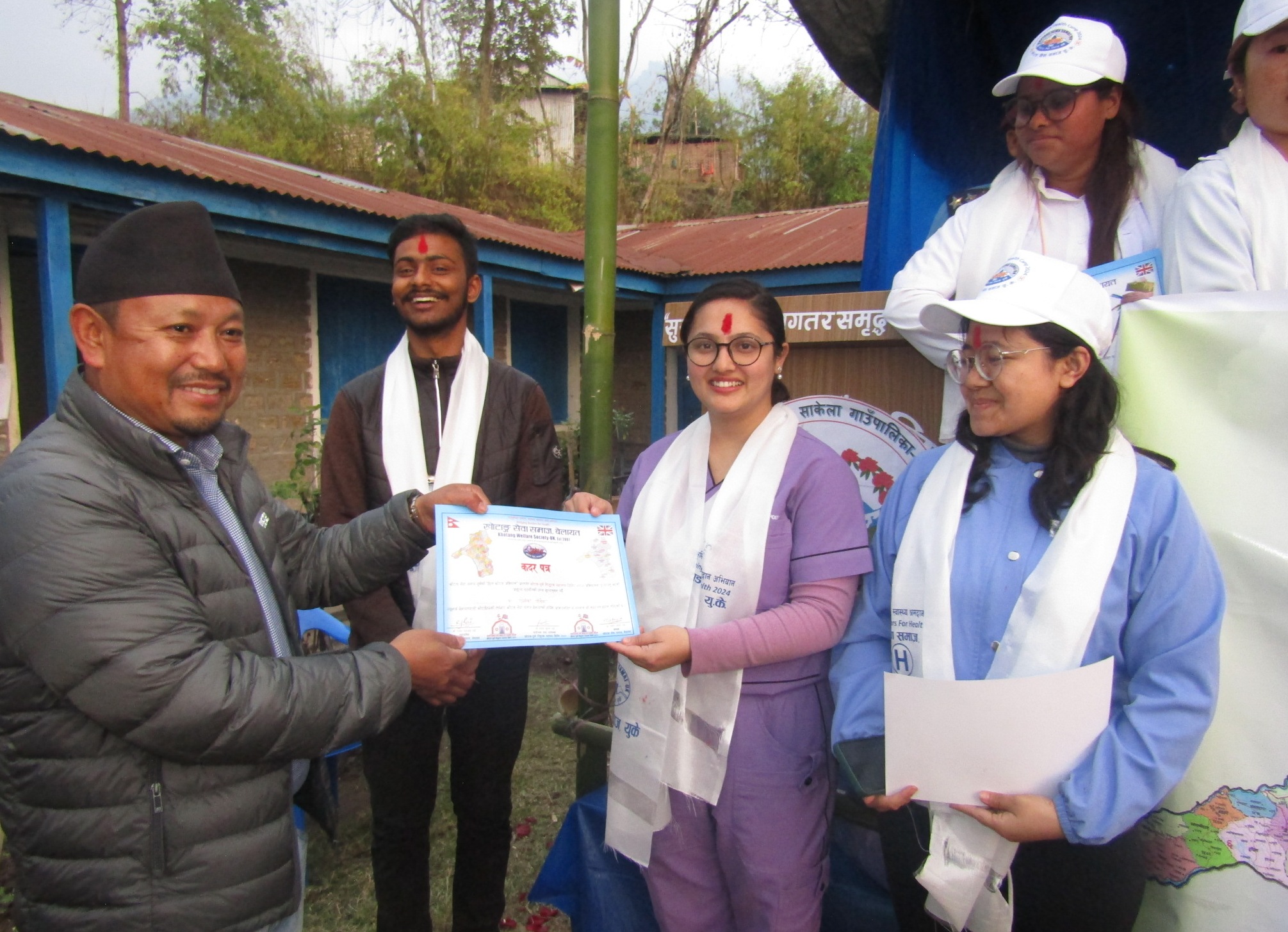 साकेलामा स्वास्थ्य शिविरः  ६ सय ५५ लाभान्वित